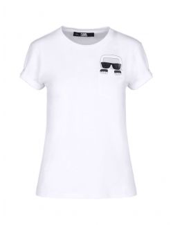 Karl Lagerfeld - Ikonik Karl pamučna majica sa džepom - 210W1720-100 210W1720-100