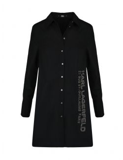 Karl Lagerfeld - Crna tunika košulja - 211W1602-999 211W1602-999