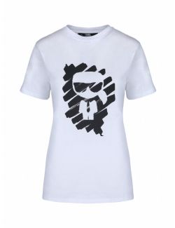Karl Lagerfeld - Ikonik Graffiti majica - 211W1717-100 211W1717-100