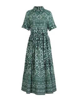 IVKO Woman - Kosulja Haljina, Alhambra Motiv - amazon zelena - 241540.066 241540.066
