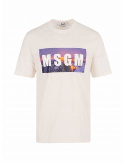 MSGM - Logo print majica - 3140MM177217598-2 3140MM177217598-2