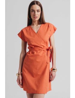 Legend WW - Narandžasta haljina na preklop - 5664_8859_38_24pl 5664_8859_38_24pl