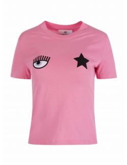 Chiara Ferragni - Roze pamučna majica - 72CBHT17CJT00-414 72CBHT17CJT00-414