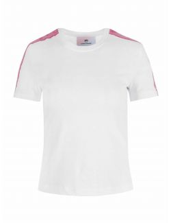 Chiara Ferragni - Jednostavna bela majica sa logo trakom - 72CBHT20CJT00-003 72CBHT20CJT00-003
