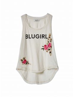 Blugirl - Blugirl - Bež ženska majica - BGRA2113J6388-20000 BGRA2113J6388-20000