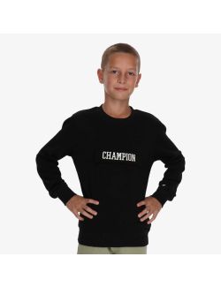 Champion - BOYS COLLEGE LOGO CREWNECK - CHA233B606-01 CHA233B606-01