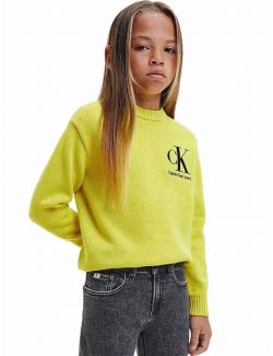 Calvin Klein - Calvin Klein - Žuti džemper za dečake - CKIB0IB01367-ZH8 CKIB0IB01367-ZH8