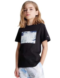 Calvin Klein - Calvin Klein - Majica sa printom za dečake - CKIB0IB01645-BEH CKIB0IB01645-BEH