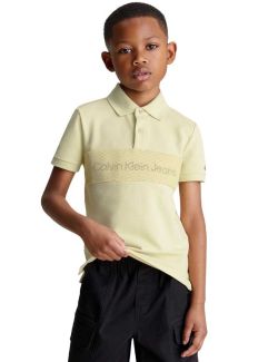 Calvin Klein - Calvin Klein - Žuta polo majica za dečake - CKIB0IB02072-LFU CKIB0IB02072-LFU
