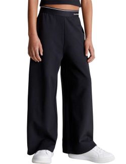 Calvin Klein - Calvin Klein - Široke pantalone za devojčice - CKIG0IG02446-BEH CKIG0IG02446-BEH