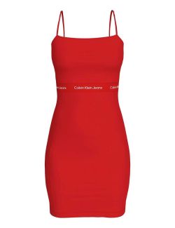 Calvin Klein - Calvin Klein - Crvena haljina sa logo trakom - CKJ20J219644-XA7 CKJ20J219644-XA7