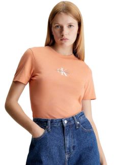 Calvin Klein - Calvin Klein - Narandžasta ženska majica - CKJ20J221426-SG8 CKJ20J221426-SG8