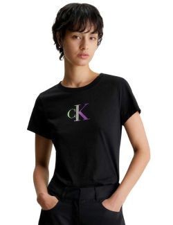 Calvin Klein - Calvin Klein - Pamučna ženska majica - CKJ20J222343-BEH CKJ20J222343-BEH