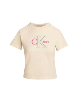 Calvin Klein - Calvin Klein - Crop fit ženska majica - CKJ20J222639-ZCY CKJ20J222639-ZCY