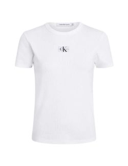 Calvin Klein - Calvin Klein - Bela ženska majica - CKJ20J222687-YAF CKJ20J222687-YAF