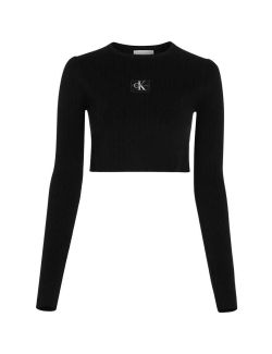 Calvin Klein - Calvin Klein - Kratak ženski džemper - CKJ20J223233-BEH CKJ20J223233-BEH