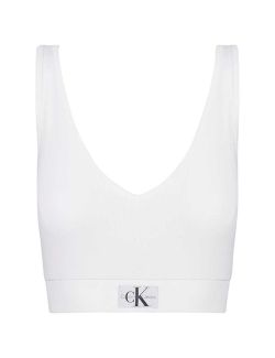 Calvin Klein - Calvin Klein - Beli ženski crop top - CKJ20J223356-YAF CKJ20J223356-YAF