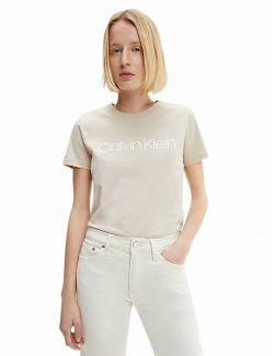 Calvin Klein - Calvin Klein - Bež ženska majica - CKK20K202142-AB2 CKK20K202142-AB2
