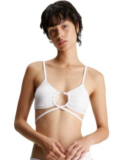 Calvin Klein - Calvin Klein - Sjajni beli bikini top - CKKW0KW02250-YCD CKKW0KW02250-YCD