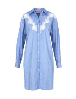 Ermanno Firenze - Košulja-haljina sa vezom - D38ETAB13RIG-MF037 D38ETAB13RIG-MF037