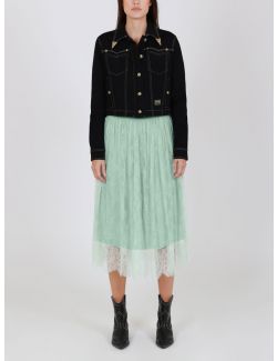 Ermanno Firenze - Čipkana suknja u mint zelenoj boji - D38ETGN05PIZ-MF802 D38ETGN05PIZ-MF802