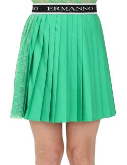 Ermanno Firenze - Ermanno Firenze - Zelena ženska mini suknja - D40EO008E81-50399 D40EO008E81-50399