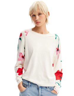 Desigual - Desigual - Cvetni ženski džemper - DG24SWJF08-1004 DG24SWJF08-1004