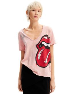 Desigual - Desigual - The Rolling Stones ženska majica - DG24SWTK30-3025 DG24SWTK30-3025