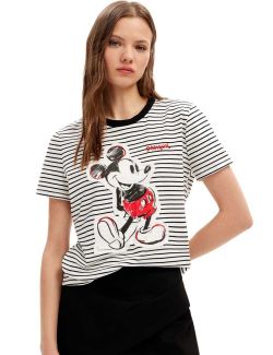 Desigual - Desigual x Mickey Mouse - Ženska majica - DG24SWTK77-1000 DG24SWTK77-1000