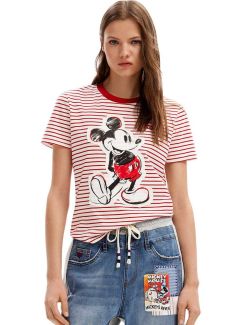 Desigual - Desigual x Mickey Mouse - Ženska majica - DG24SWTK77-3000 DG24SWTK77-3000