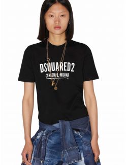 Dsquared2 - Dsquared2 - Ženska logo majica - DQS72GD0318-09-900 DQS72GD0318-09-900