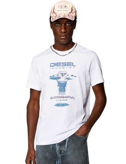 Diesel - Diesel - Bela muška majica - DSA12497 0GRAI 100 DSA12497 0GRAI 100