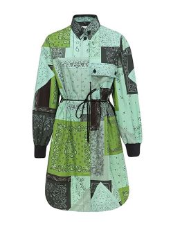 Kenzo - Kenzo - Zelena midi košulja-haljina - FC52RO0609S5-56 FC52RO0609S5-56
