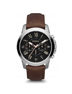 Fossil - Fossil FS4813 Grant Chronograph Leather - FS4813 FS4813