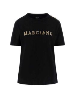 Guess - Marciano - Ženska majica sa zlatnim logom - G4GGP18 6255A JBLK G4GGP18 6255A JBLK