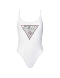 Guess - Guess - Jednodelni kupaći sa trouglastim logom - GE4GJ03 MC040 G011 GE4GJ03 MC040 G011