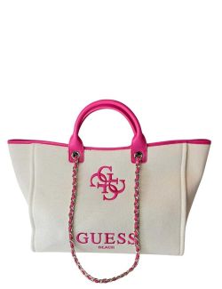 Guess - Guess - Platnena ženska torba za plažu - GE4GZ16 WFCE0 DGDU GE4GZ16 WFCE0 DGDU