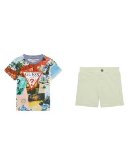 Guess - Guess - Set majica i šorts za najmlađe dečake - GI4GG12 K8HM3 P9IC GI4GG12 K8HM3 P9IC