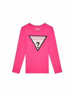 Guess - Guess - Pink majica za devojčice - GJ1YI36 K6YW1 G618 GJ1YI36 K6YW1 G618