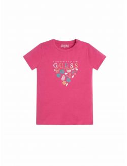 Guess - Guess - Ciklama majica za devojčice - GJ2GI20 K6YW1 G4A2 GJ2GI20 K6YW1 G4A2