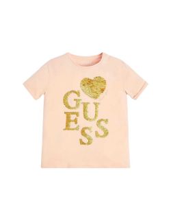 Guess - Guess - Roze majica za devojčice - GJ3GI04 K6YW1 G6L1 GJ3GI04 K6YW1 G6L1