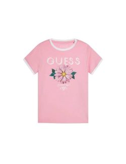Guess - Guess - Roze majica za devojčice - GJ4RI00 K6YW4 G65F GJ4RI00 K6YW4 G65F