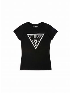 Guess - Guess - Crna majica za devojčice - GJ73I56 K8HM0 A996 GJ73I56 K8HM0 A996