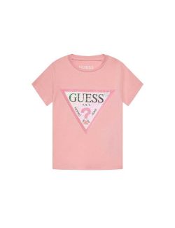 Guess - Guess - Roze logo majica za devojčice - GK4RI31 K6YW1 G6V9 GK4RI31 K6YW1 G6V9