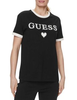 Guess - Guess - Crna ženska majica - GV4RI04 K8FQ4 JBLK GV4RI04 K8FQ4 JBLK