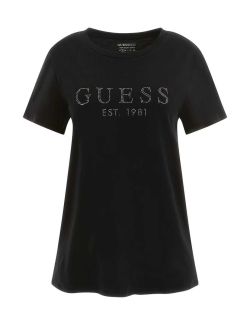 Guess - Guess - Crna ženska majica - GW3GI76 K8G01 JBLK GW3GI76 K8G01 JBLK