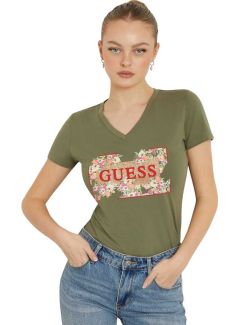 Guess - Guess - Maslinasta ženska majica - GW4GI23 J1314 G831 GW4GI23 J1314 G831