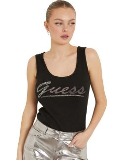 Guess - Guess - Ženska majica na bretele - GW4GP16 K1814 JBLK GW4GP16 K1814 JBLK