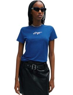 Hugo - HUGO - Šerpa plava ženska majica - HB50508289 420 HB50508289 420