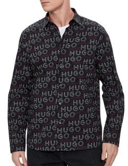 Hugo - HUGO - Logo print muška košulja - HB50508663 001 HB50508663 001
